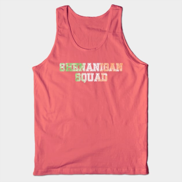 Shenanigan Squad Irish Flag Tank Top by RoserinArt